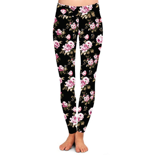 Pink Rose Leggings